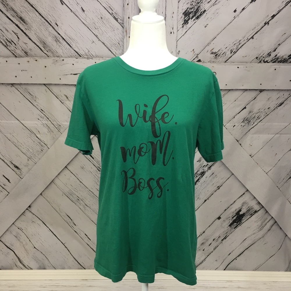 Wife. Mom. Boss. T-shirt Bella Canvas
